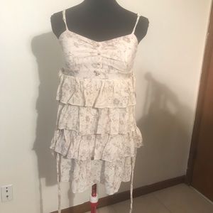 Sisters Point animal print ruffle top size S